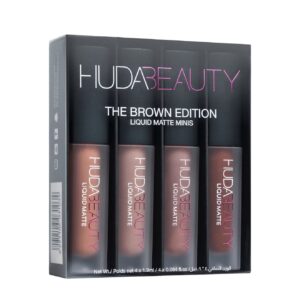 HUDA BEAUTY Liquid Matte Minis – THE BROWN EDITION (4×1,9 ml)