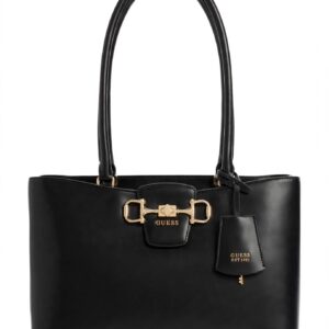 Torebka GUESS Janie VG991023 BLACK – Shopper Tote z Klamrą Gold | EST 1981