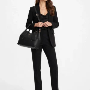 Torebka GUESS DARCY BG991406 BLACK – mała shopperka kuferek czarna złote logo